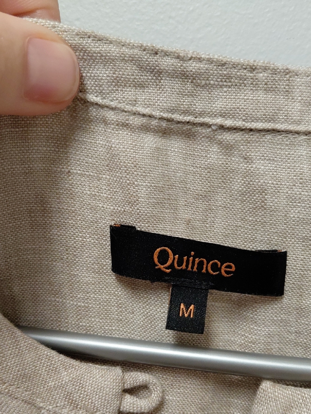 Quince Sleeveless Pintuck Linen Mini Dress in Natural - Picture 7 of 8